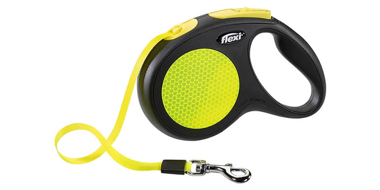 Поводок-рулетка для собак Flexi New Neon XS ленточный